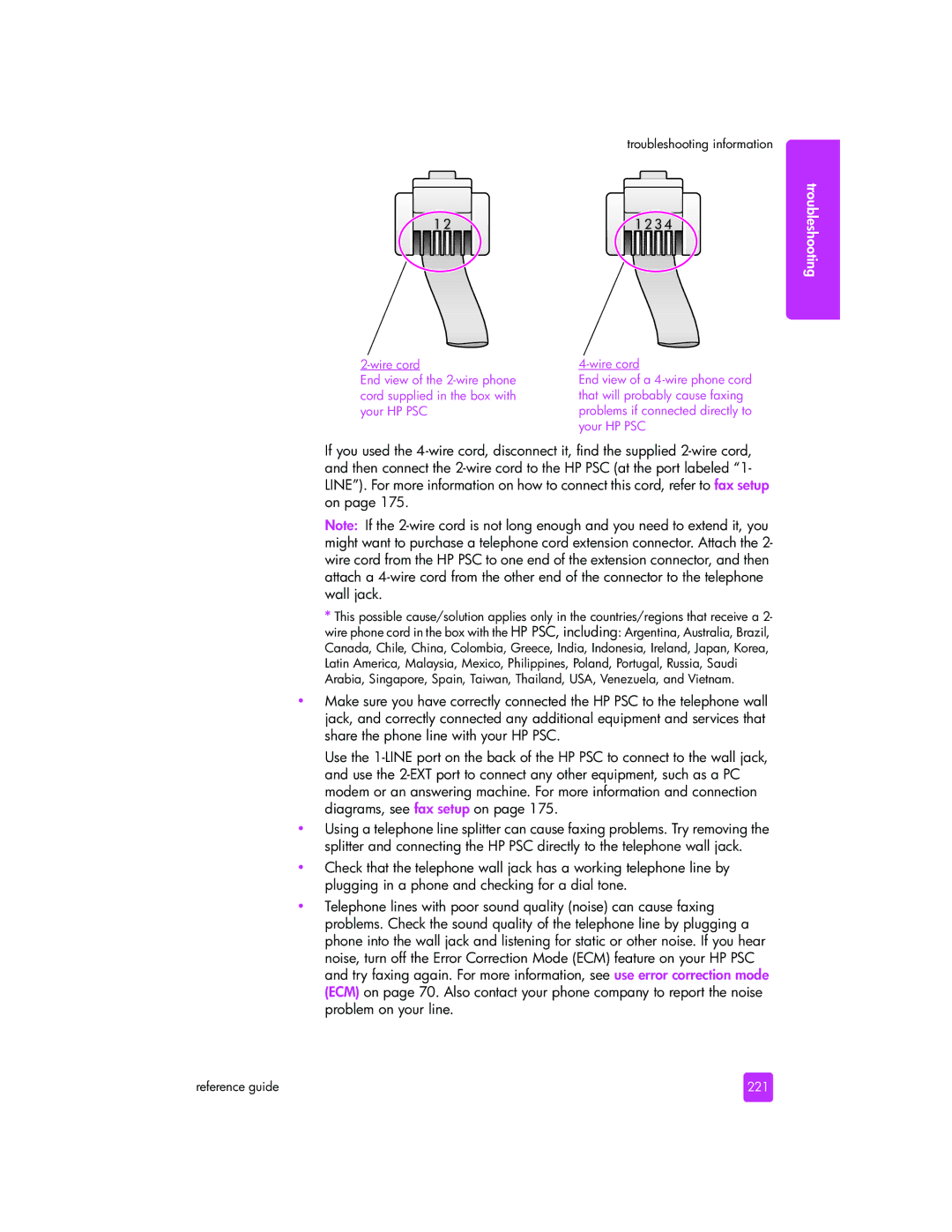 HP 2510xi manual 221 