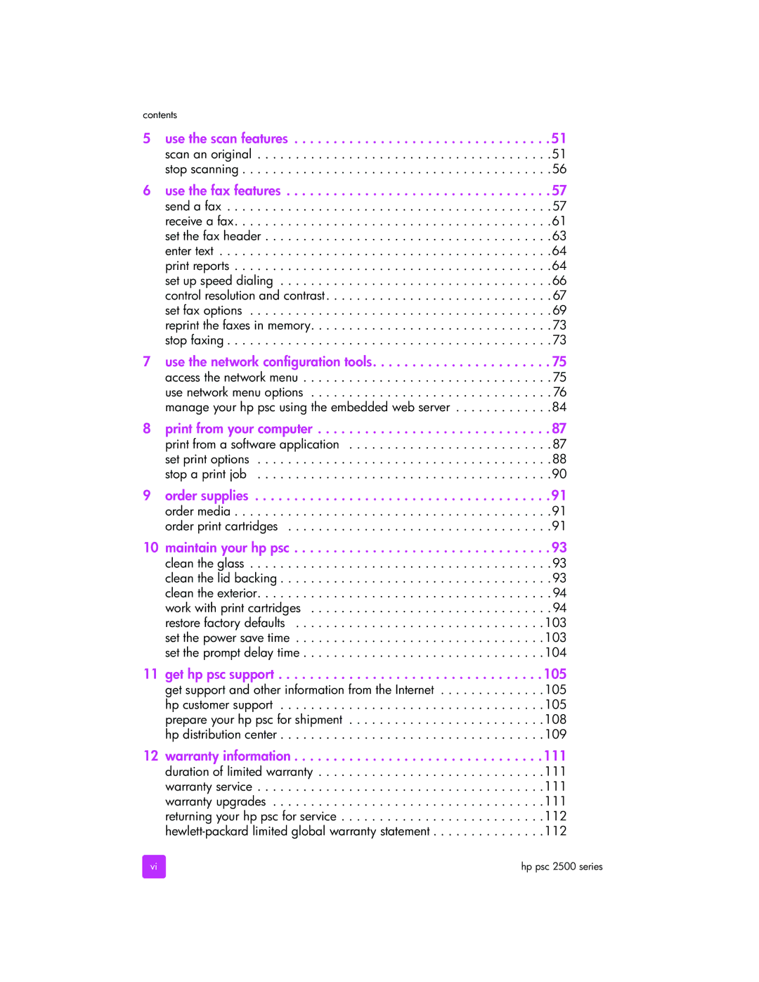 HP 2510xi manual Use the fax features 