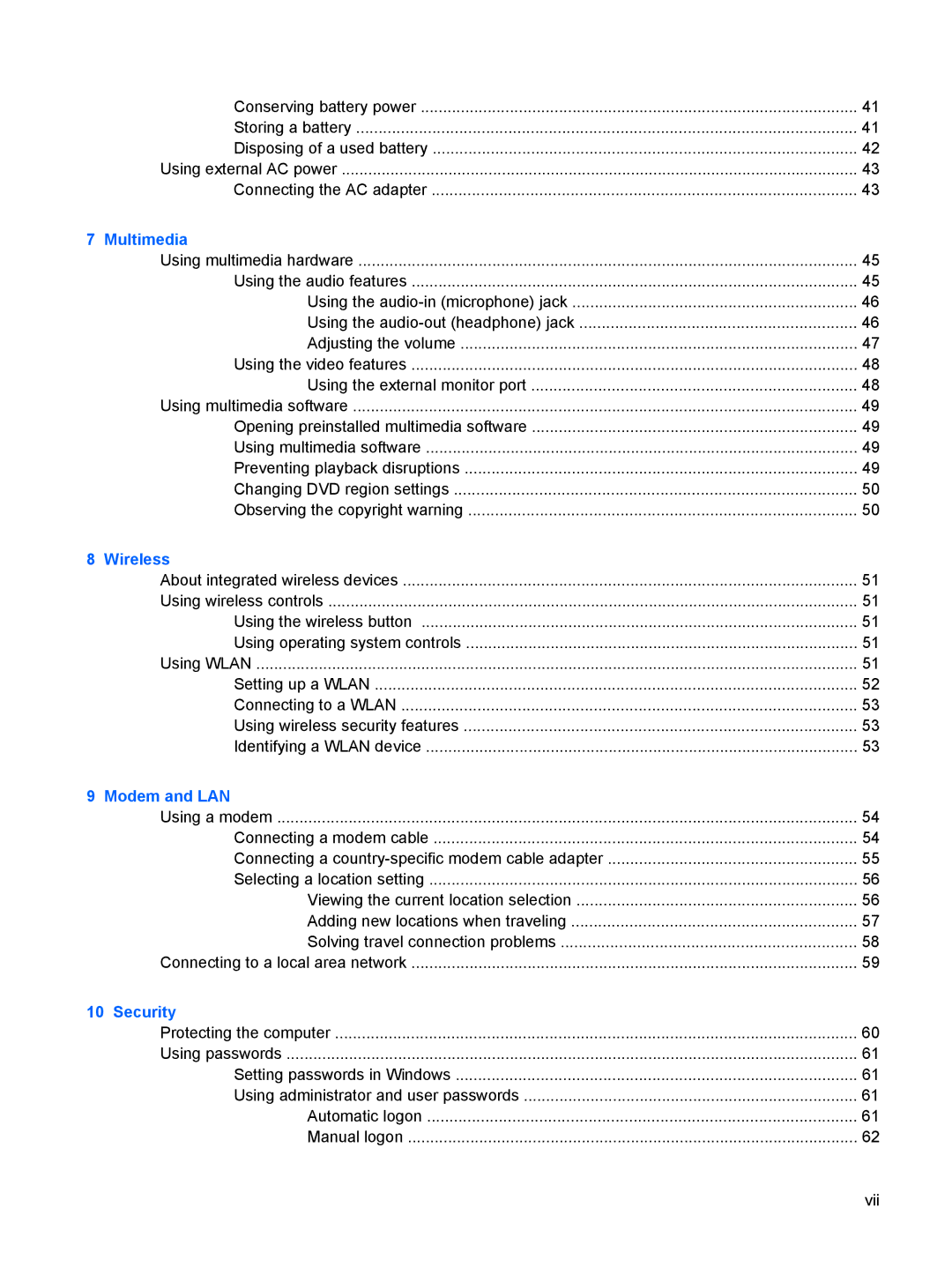 HP 2533t Mobile manual Multimedia 