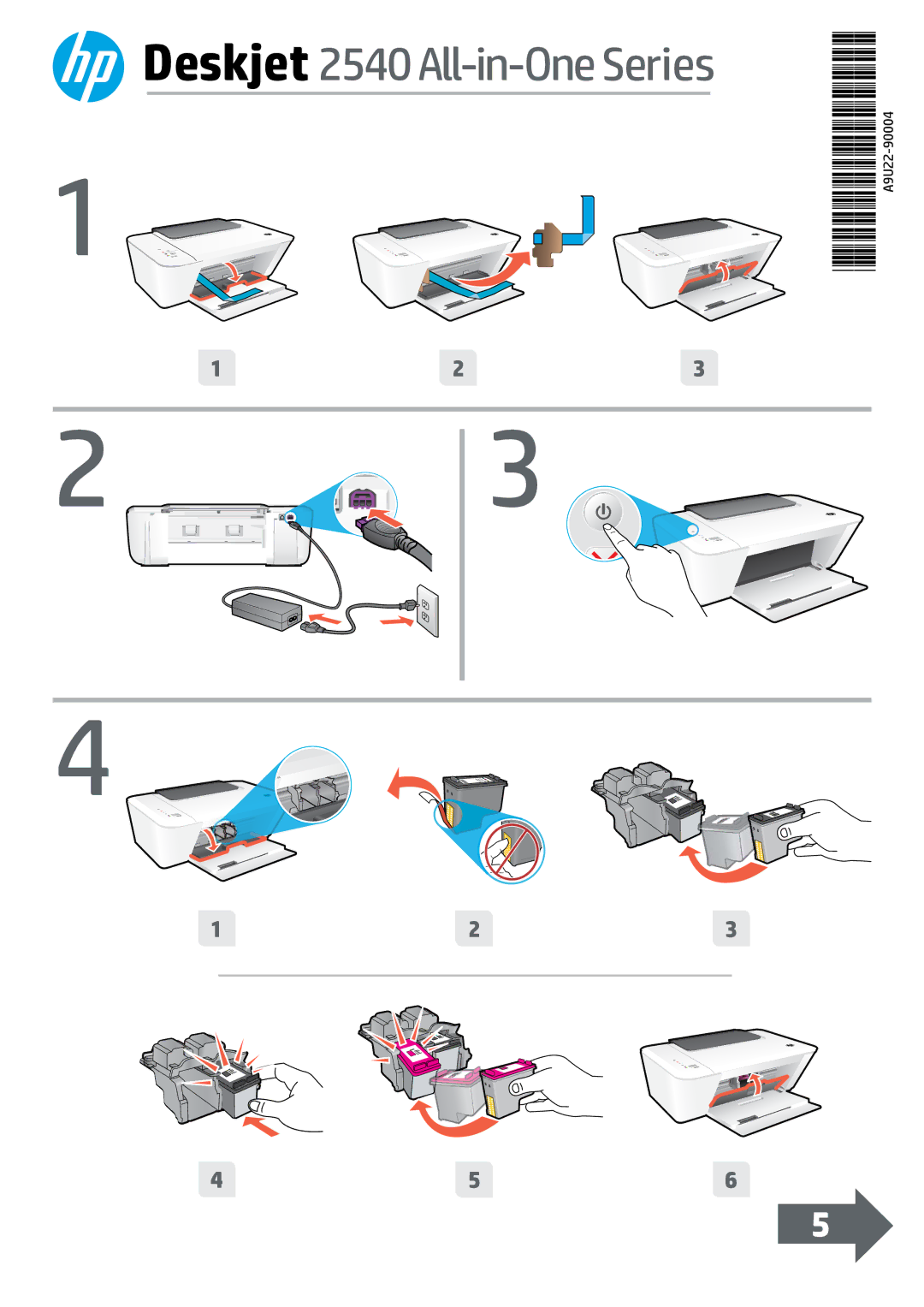 HP 2541, 2542, 2543, 2544 manual Deskjet 2540 All-in-One Series 