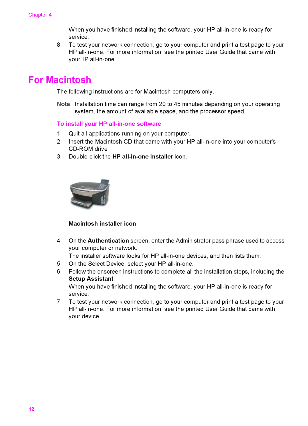 HP 2610xi, 2613, 7310xi manual For Macintosh 