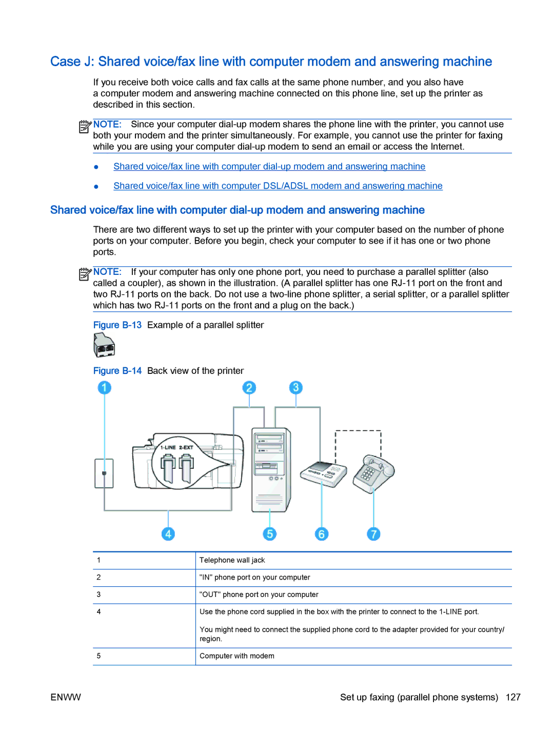 HP 2621, 2622 manual Figure B-13Example of a parallel splitter 