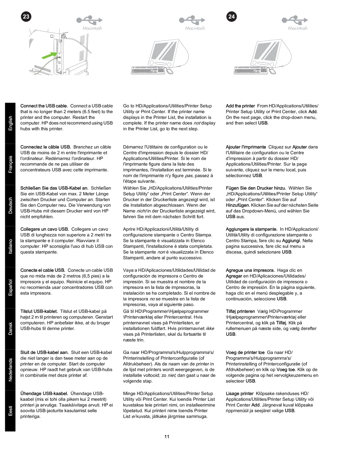 HP 2700 s 2700 manual Macintosh 