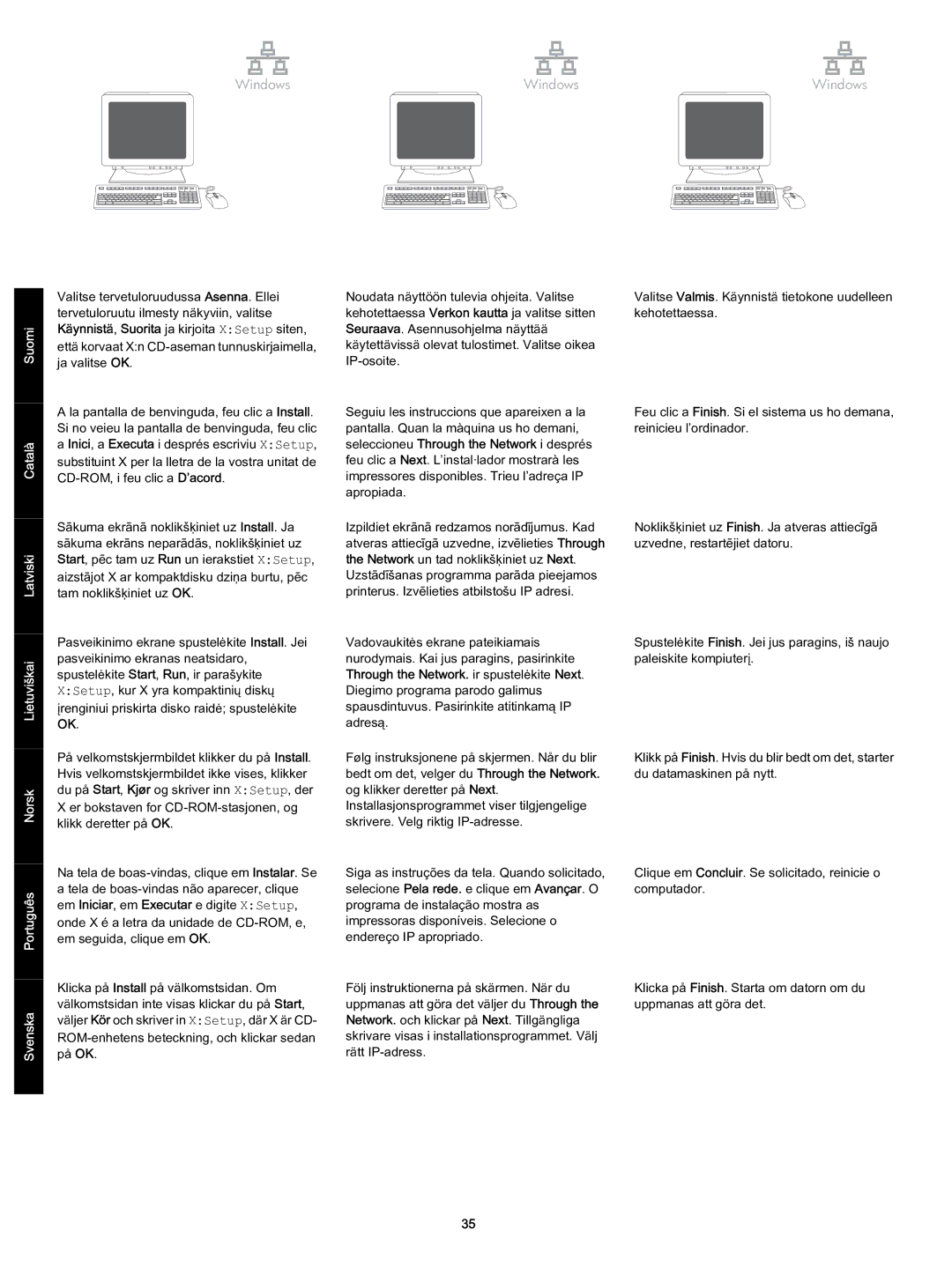 HP 2700 s 2700 manual Suomi Català Latviski Lietuviškai Norsk Svenska Português 