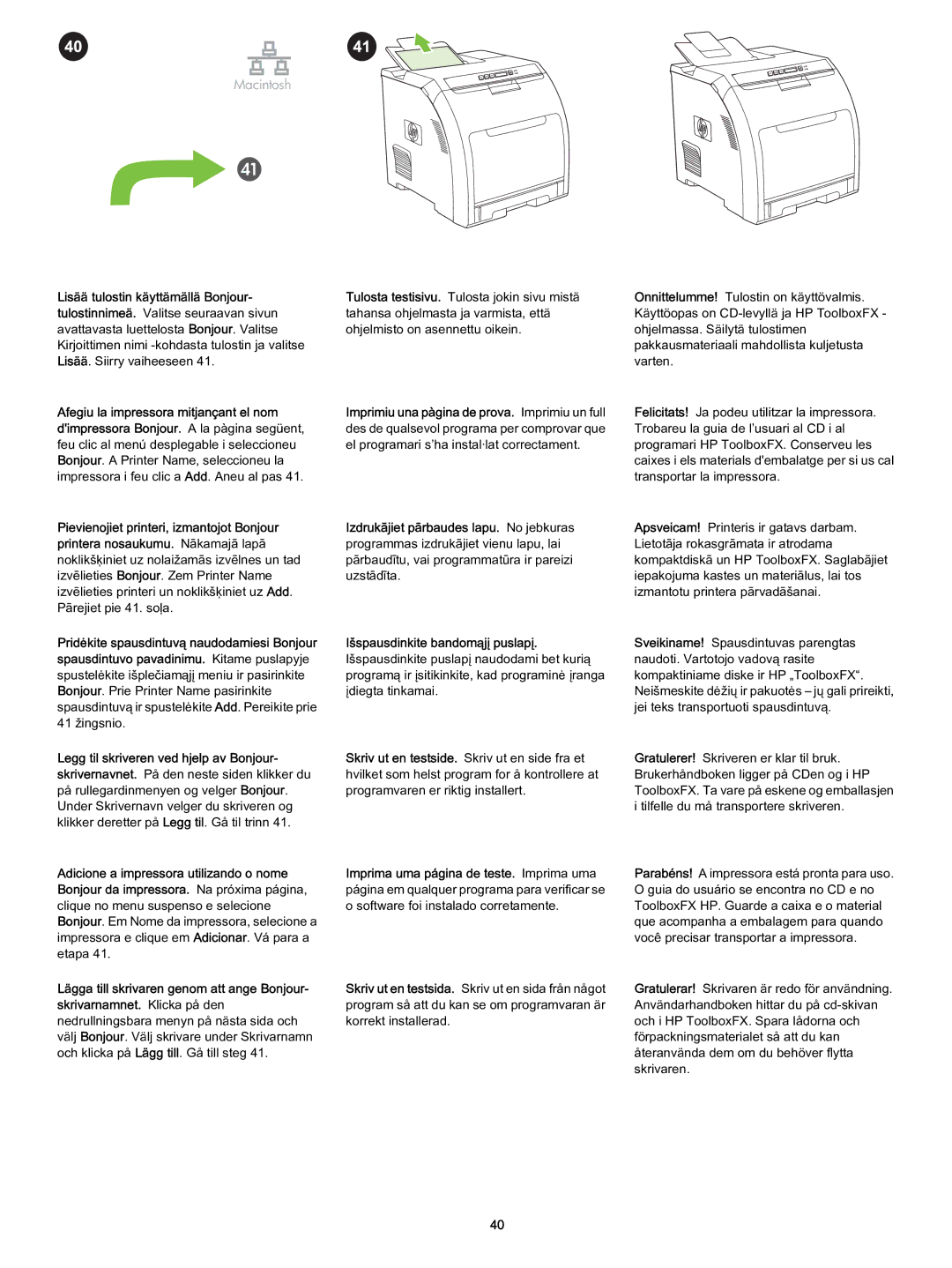 HP 2700 s 2700 manual Macintosh 