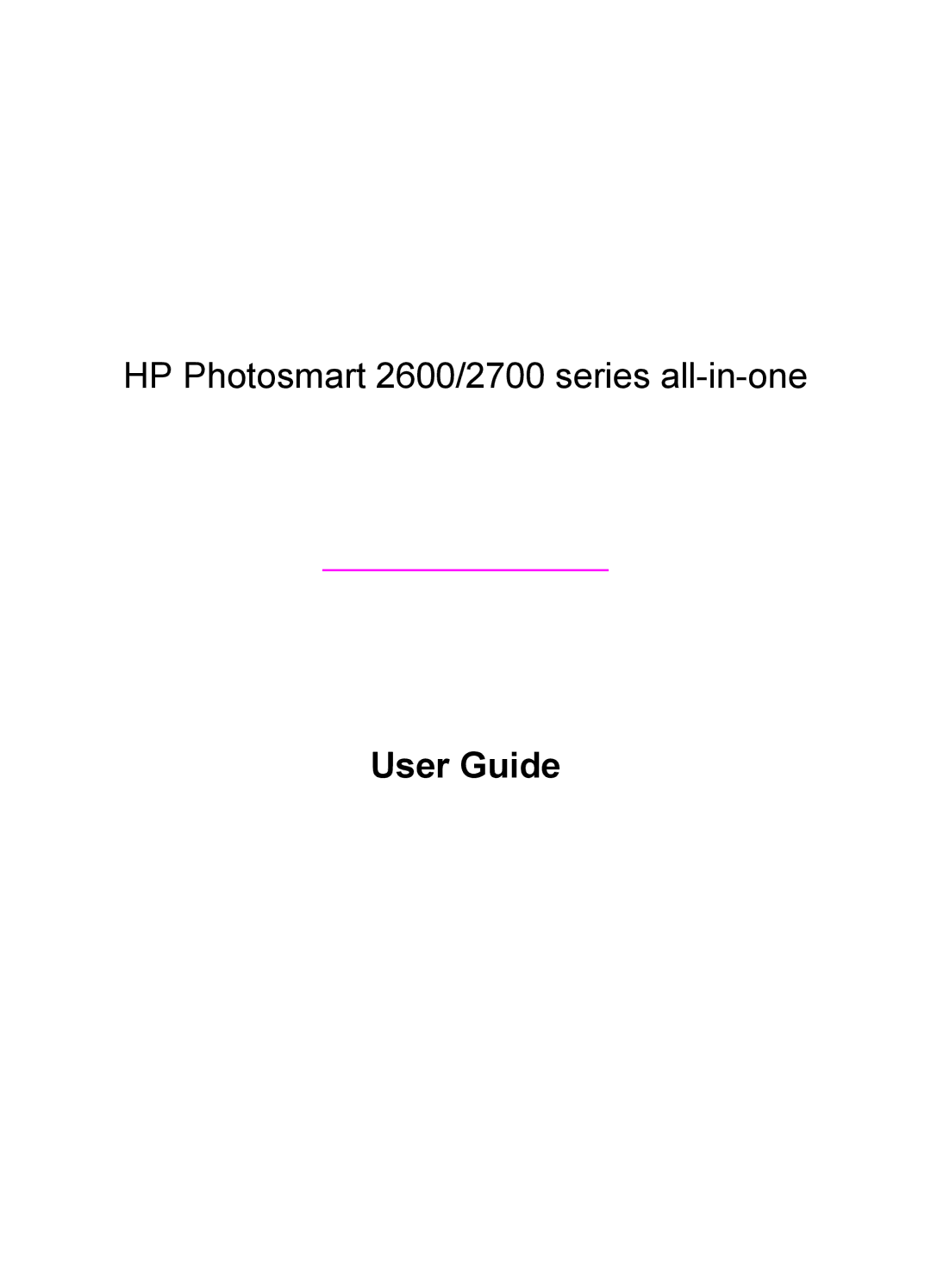 HP 2613, 2710xi, 2610xi, 2610v manual User Guide 