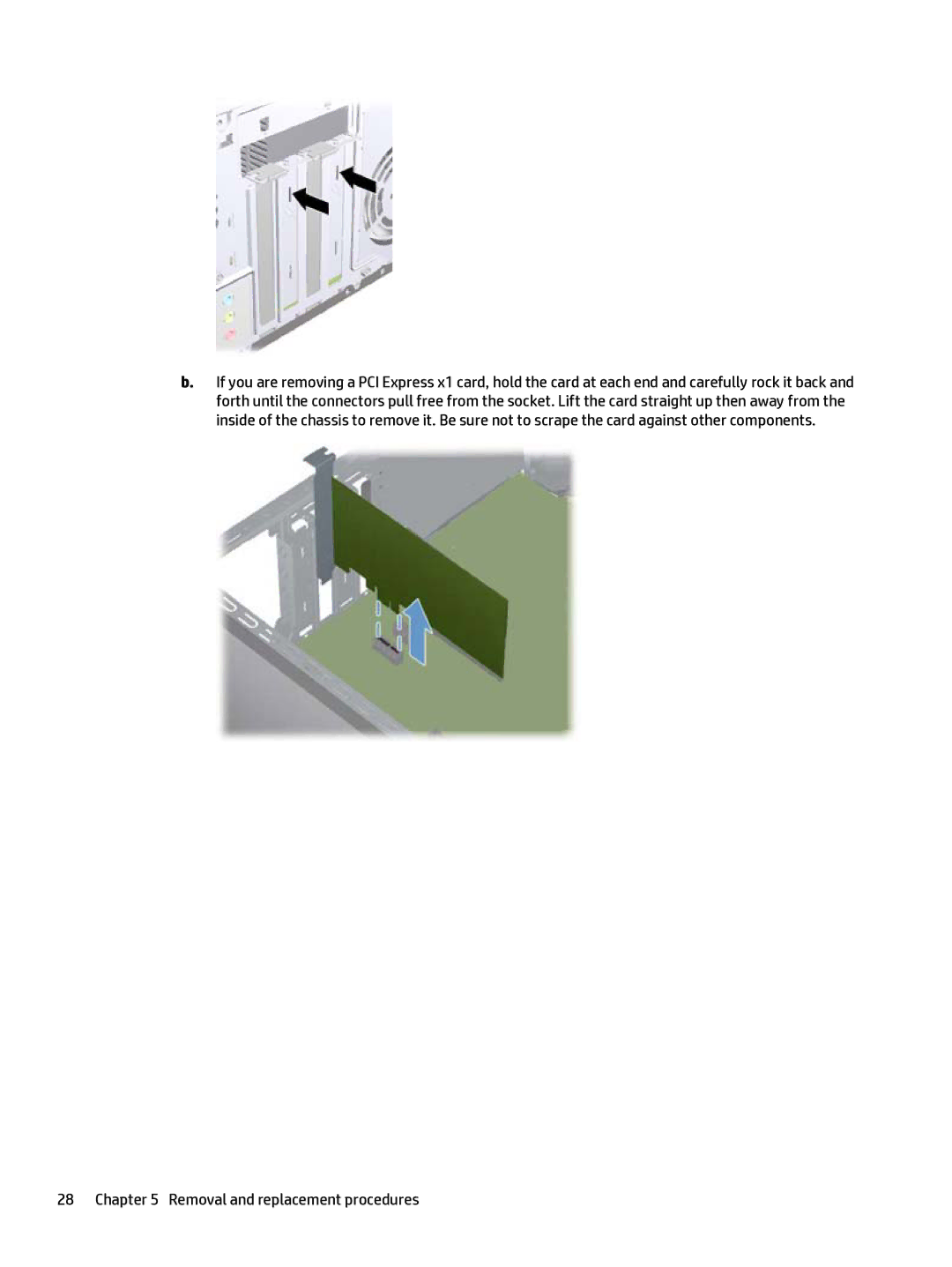 HP 280 G1 manual Removal and replacement procedures 