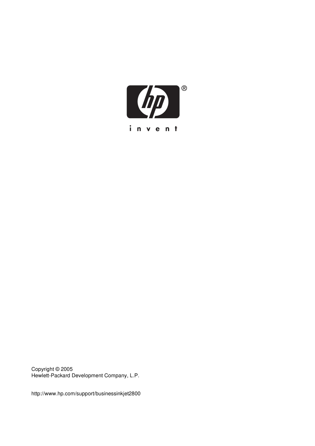 HP 2800 manual Copyright Hewlett-Packard Development Company, L.P 