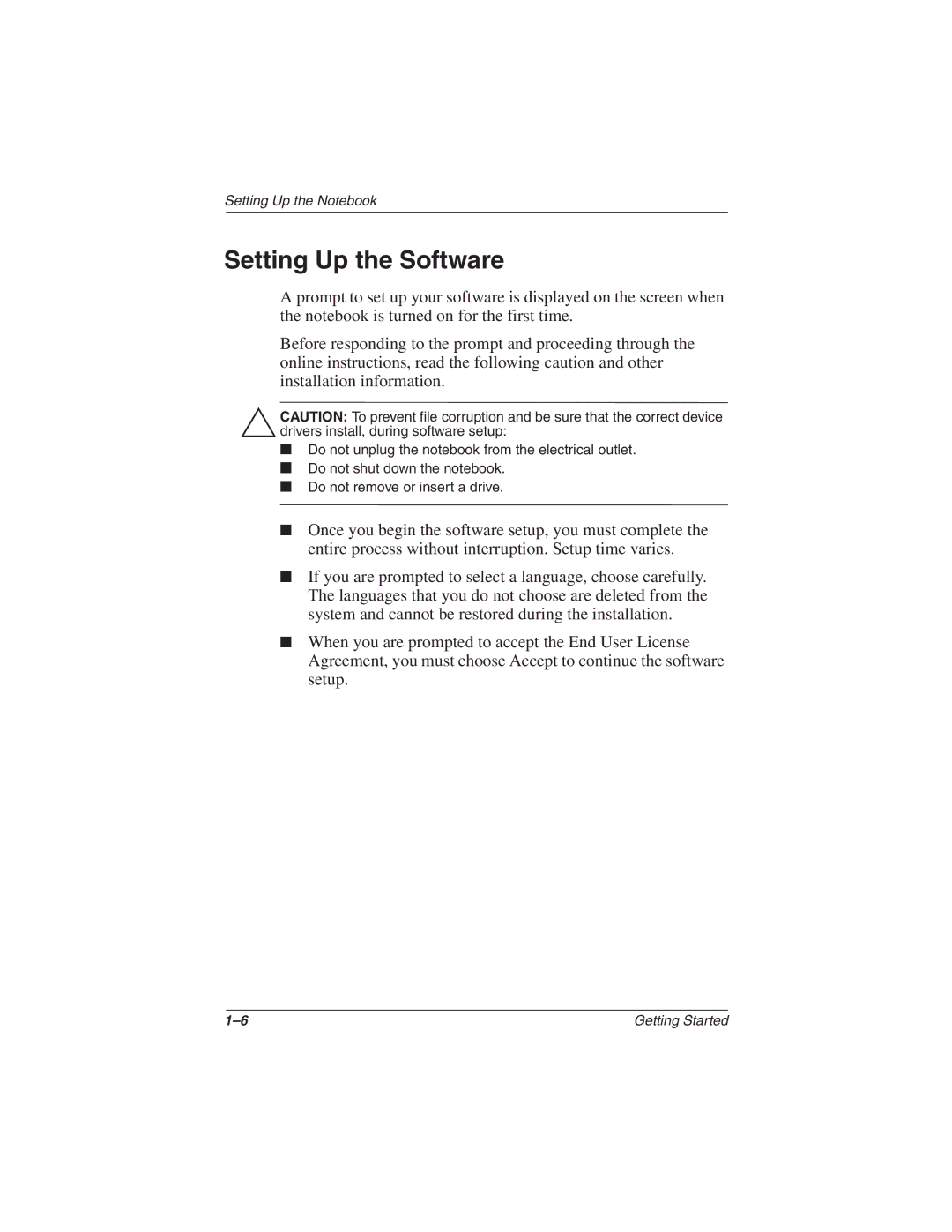 HP 2857AP manual Setting Up the Software 