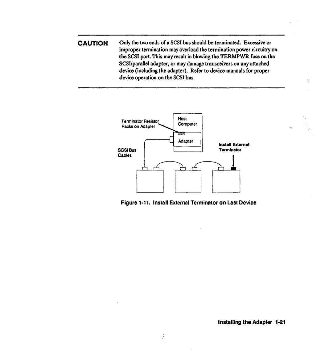 HP 28642A manual Device operation on the SCSIbus 