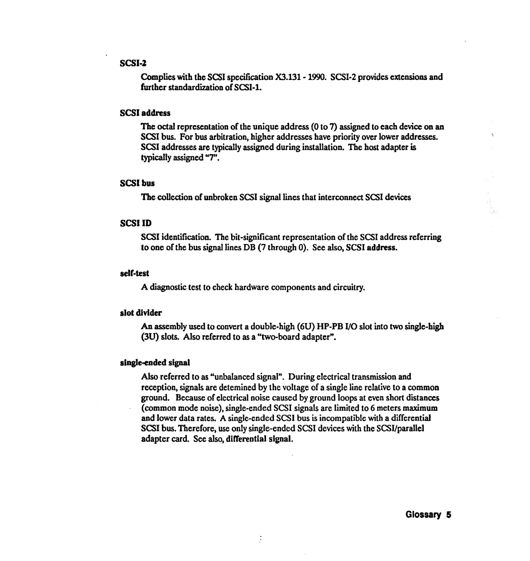 HP 28642A manual SCSI-2 