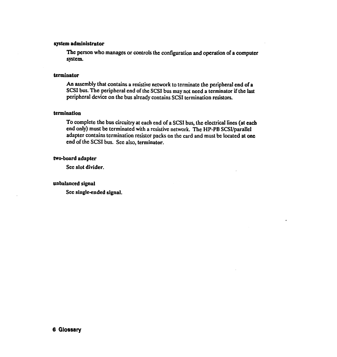 HP 28642A manual Termination 