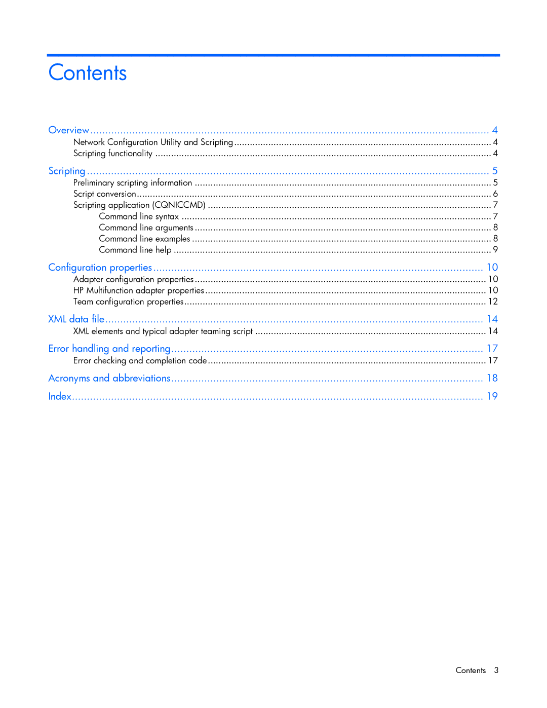 HP 289166-40B manual Contents 