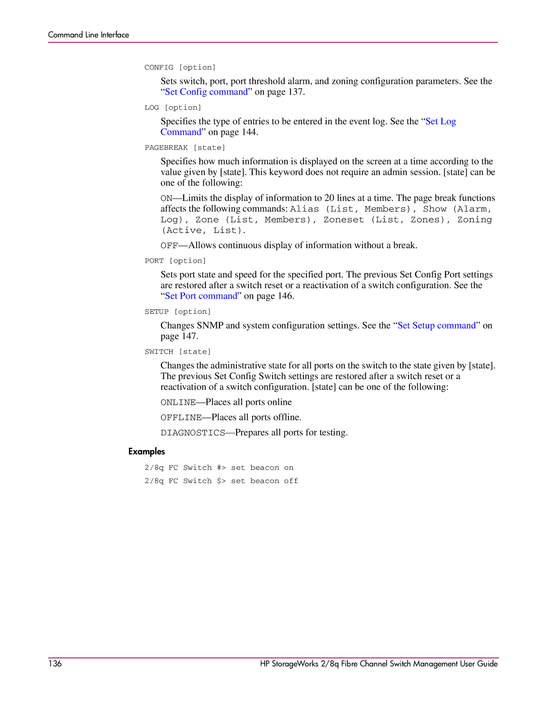 HP 2/8q Fibre Channel manual Config option 