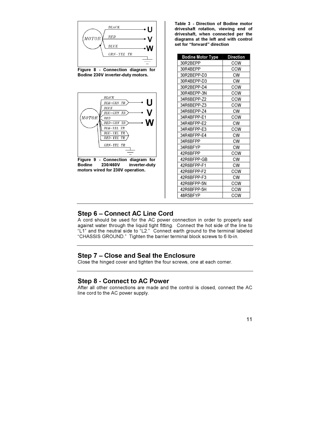 HP 2995 manual Connect AC Line Cord, Close and Seal the Enclosure, Connect to AC Power 