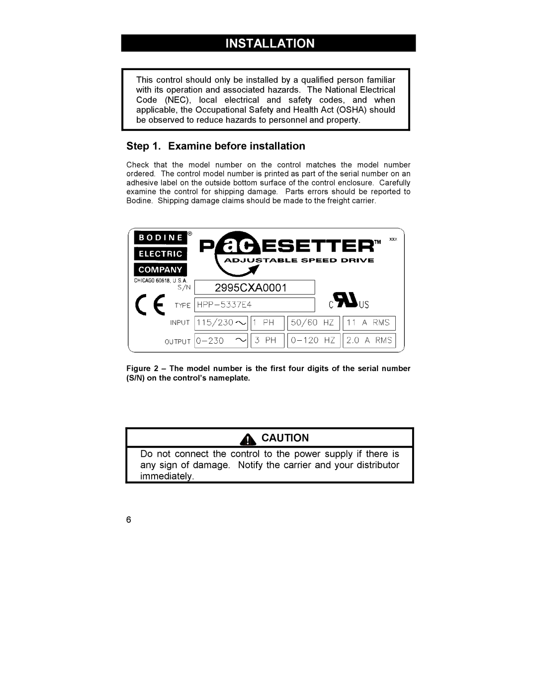 HP 2995 manual Installation, Examine before installation 