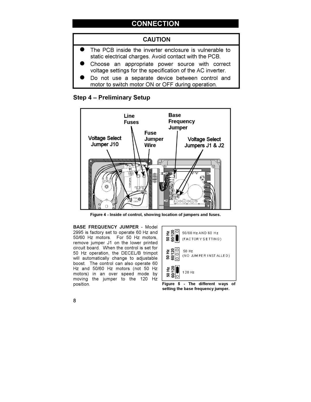 HP 2995 manual Connection, Preliminary Setup 