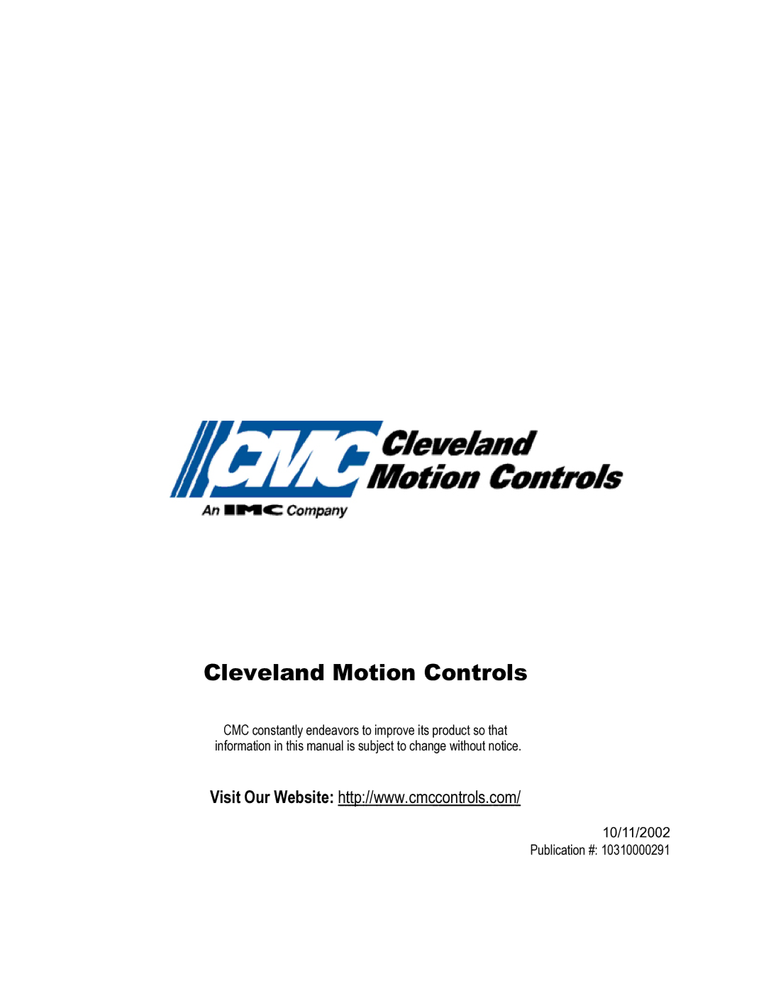 HP 30 30 manual Cleveland Motion Controls 