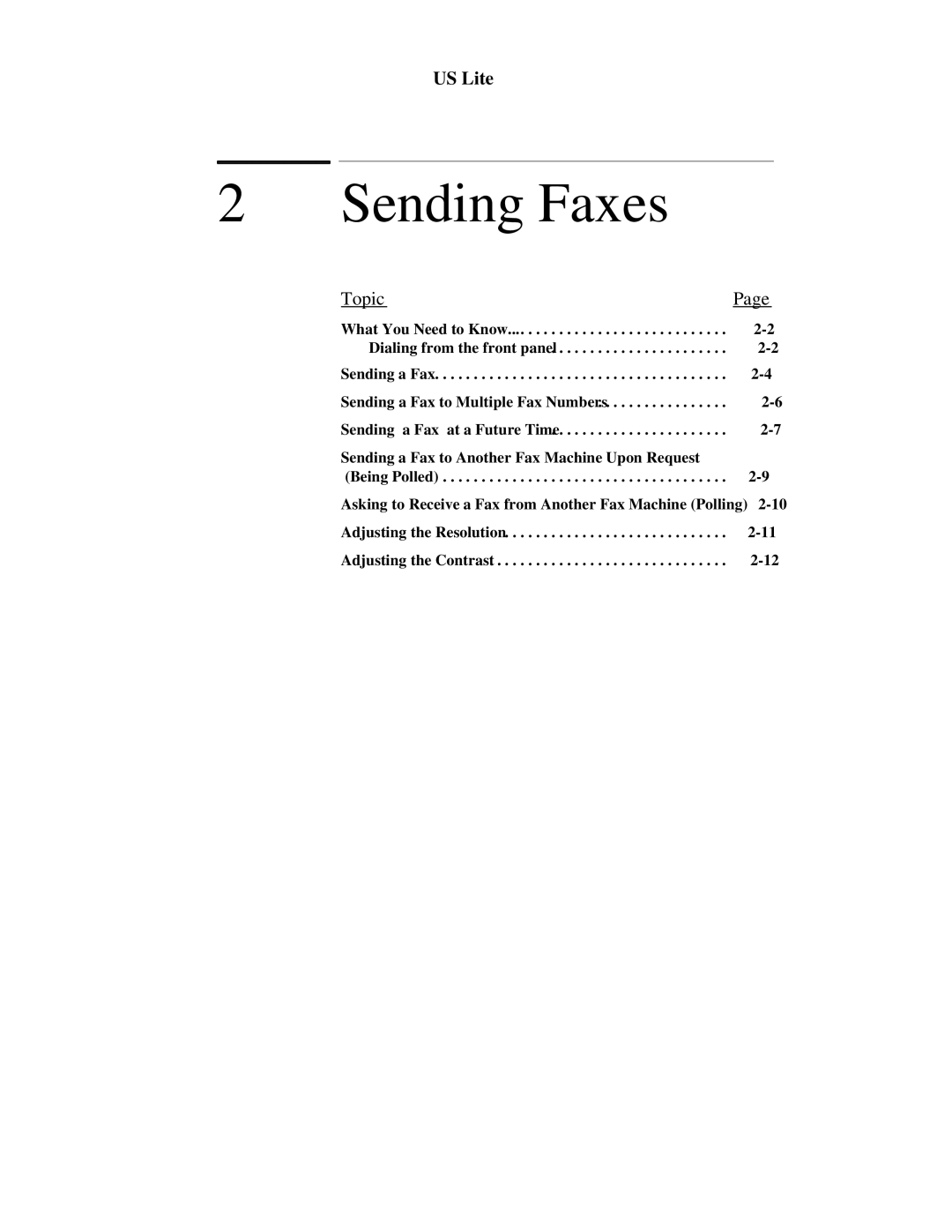 HP 300 manual Sending Faxes 