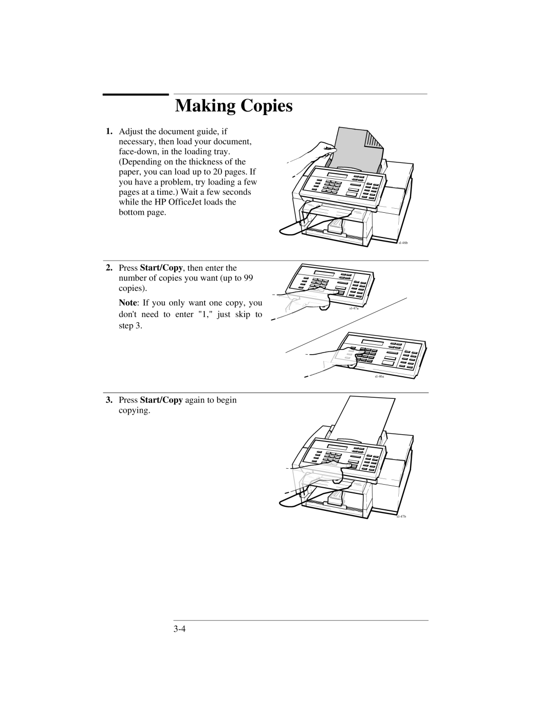 HP 300 manual Making Copies 