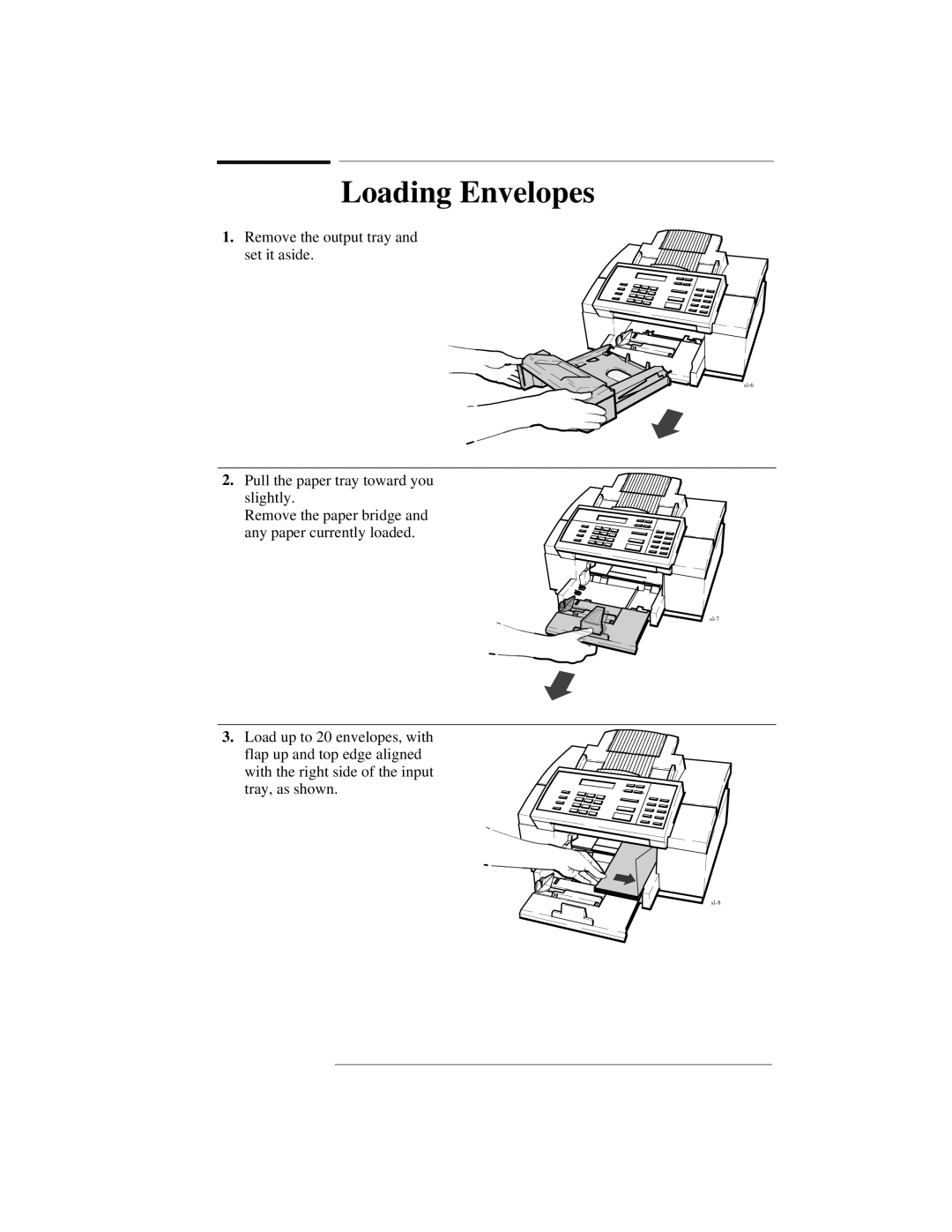 HP 300 manual Loading Envelopes 