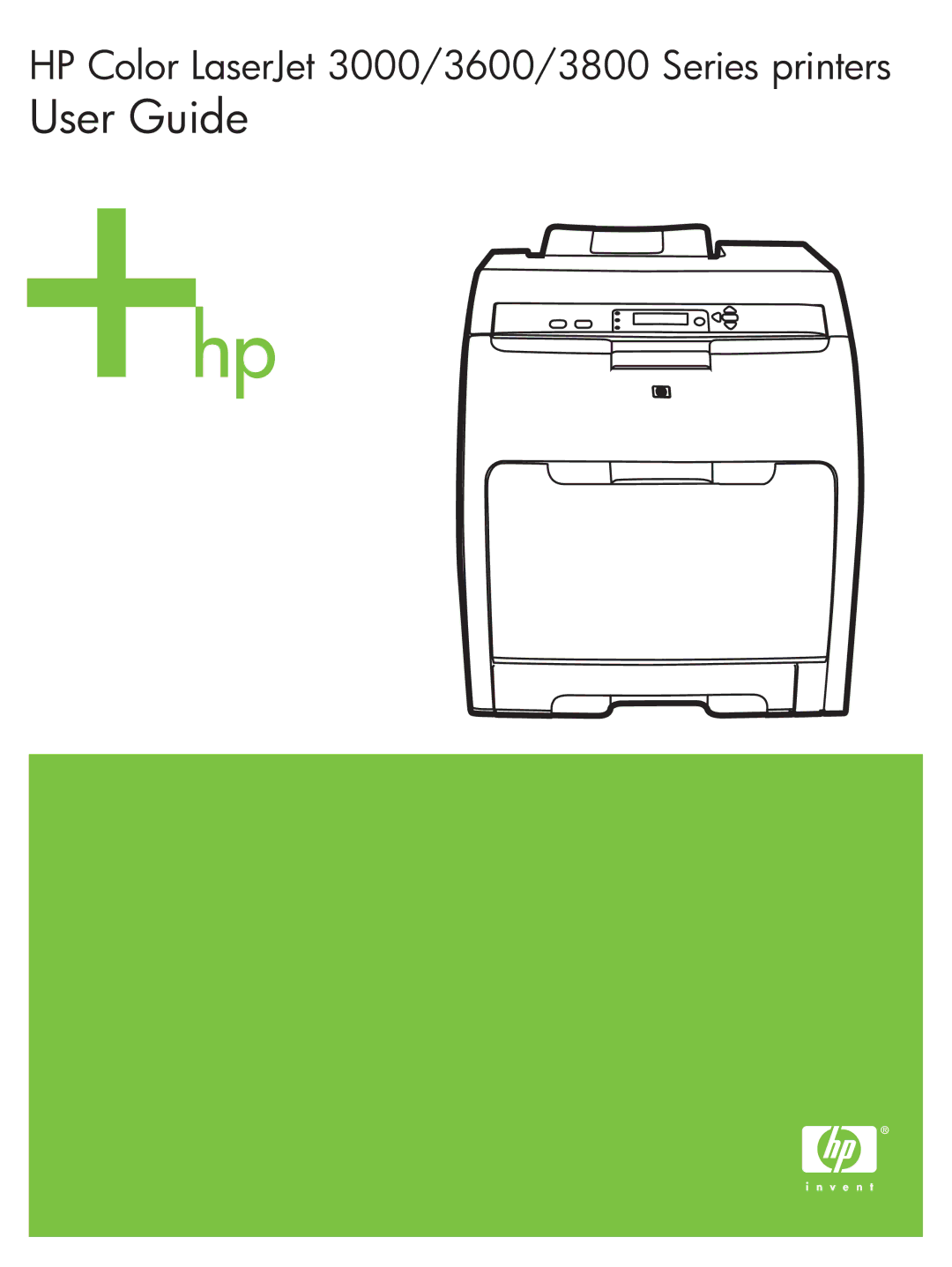 HP 3800, 3000 manual User Guide 