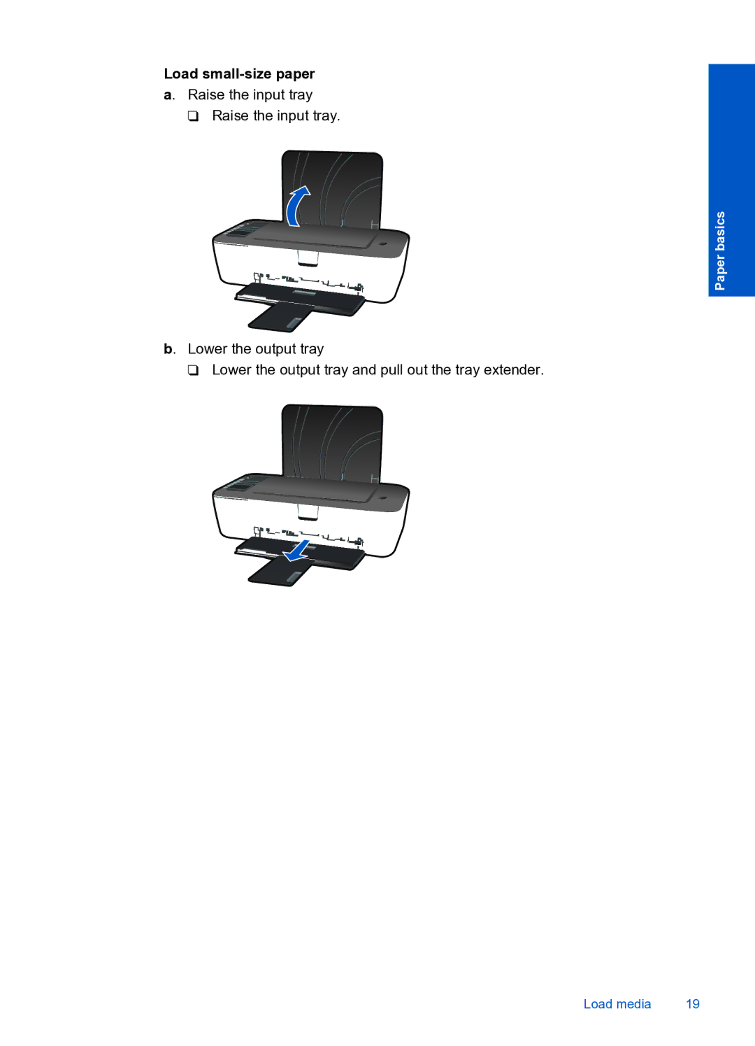 HP 3000 J310A CH393A#B1H manual Load small-size paper 