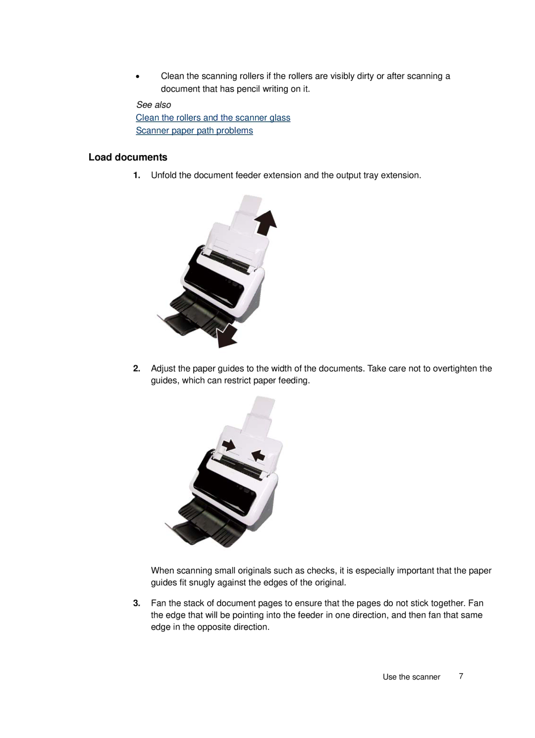 HP 3000 Sheet-feed manual Load documents 