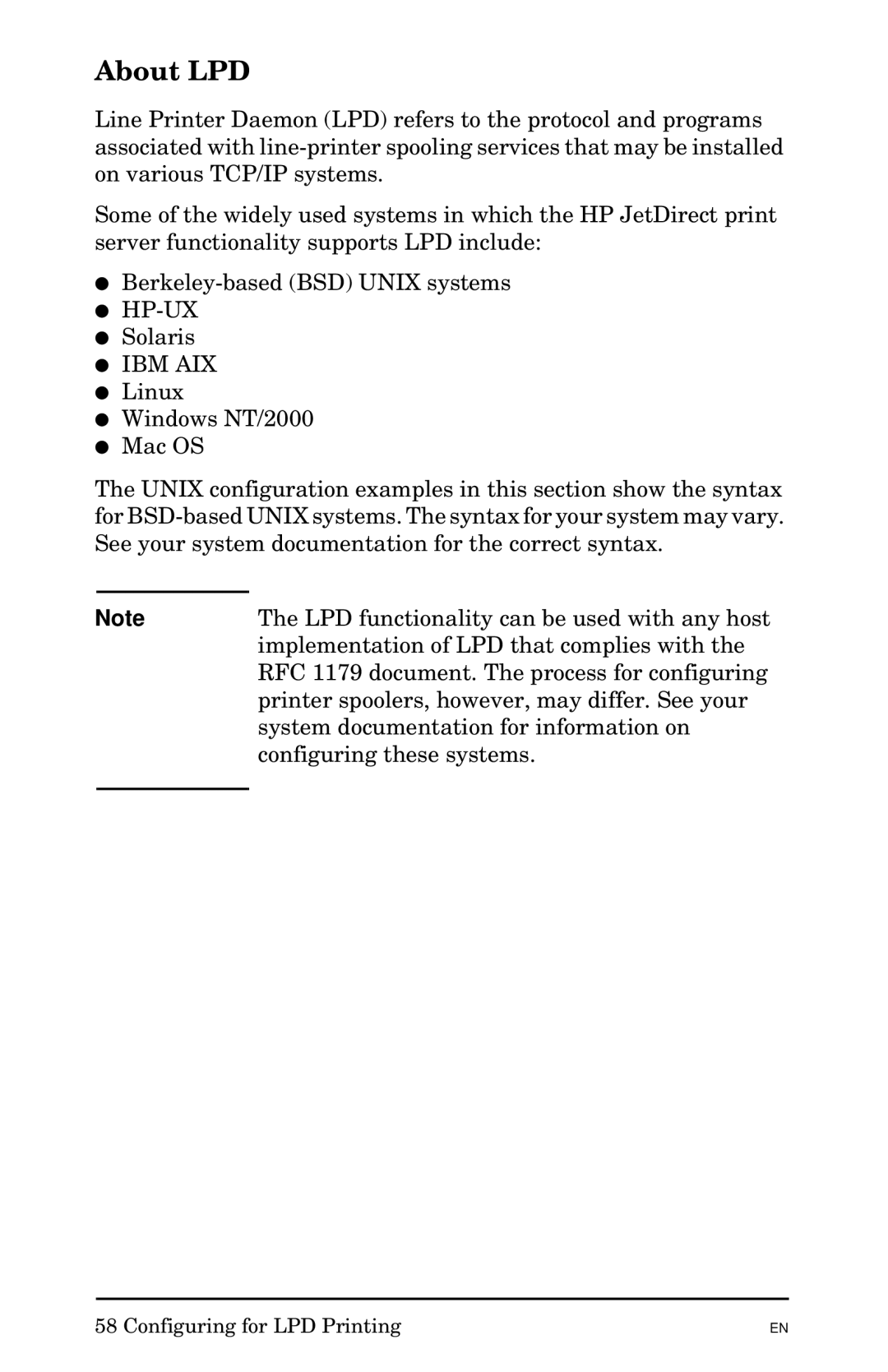 HP 300X manual About LPD, Ibm Aix 