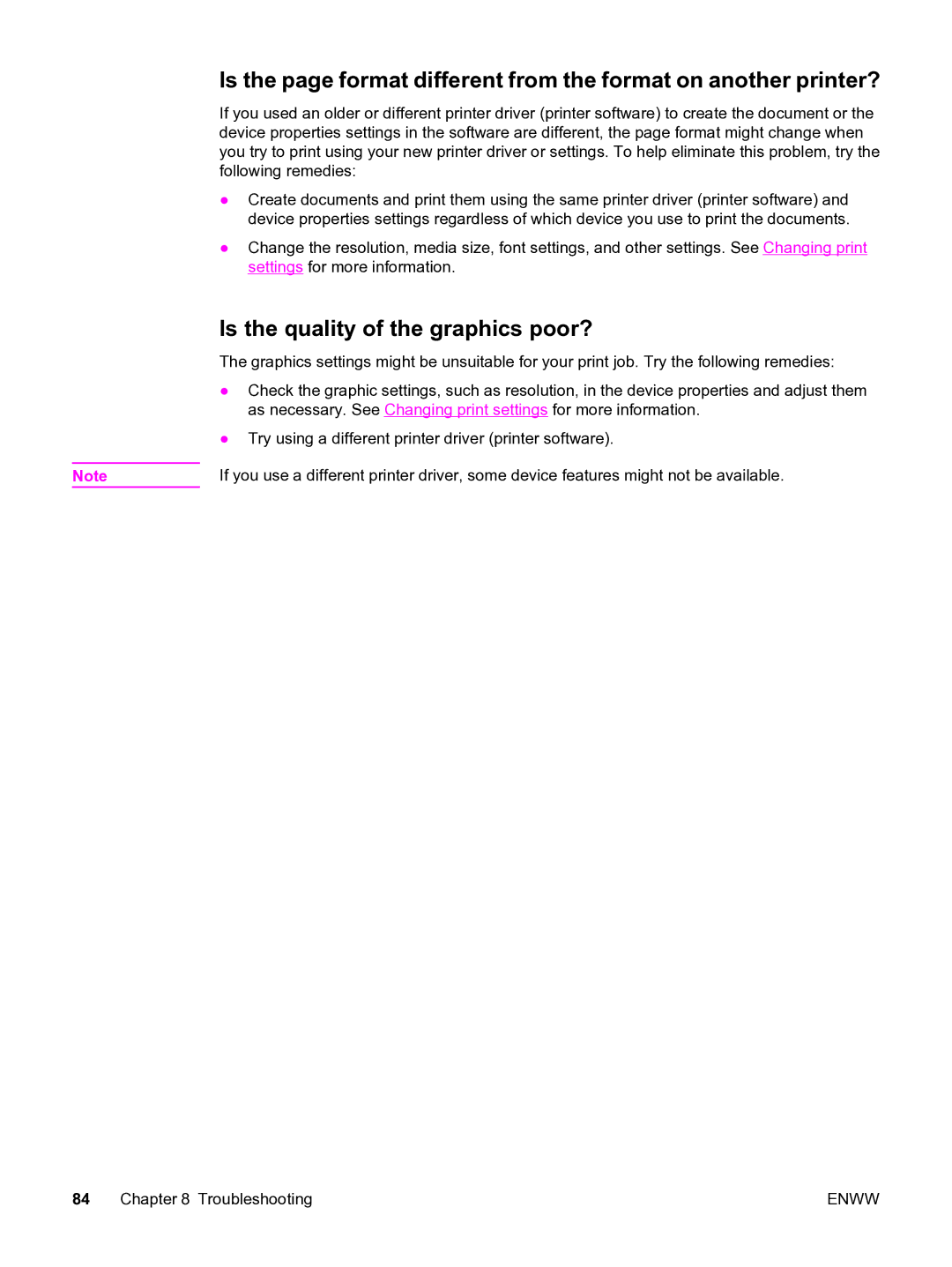 HP 3015 manual Is the quality of the graphics poor? 