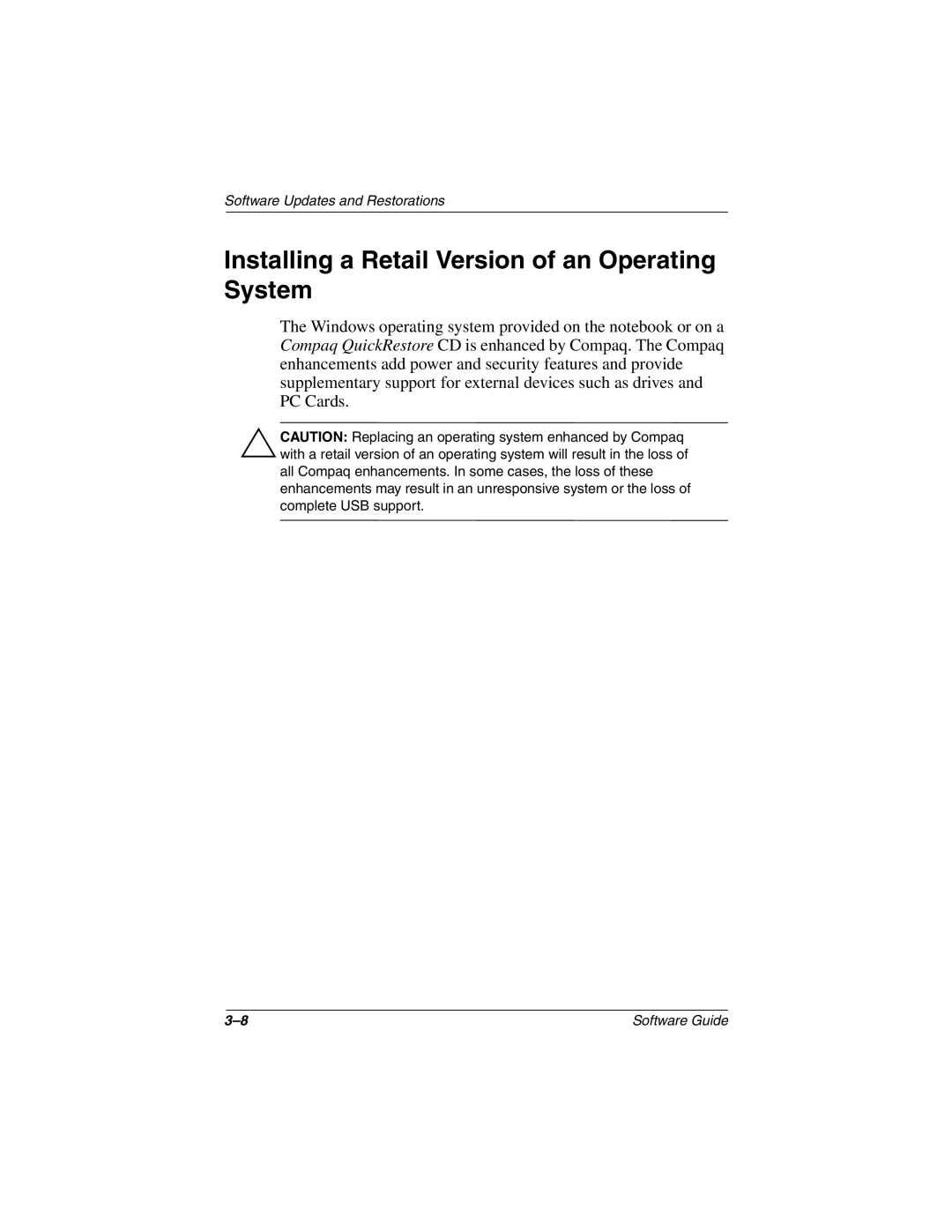 HP 3008CL, 3016US, 3017CL, 3015US, 3018CL, 3015CA, 3005US, 3020US, 3019CL manual Installing a Retail Version of an Operating System 