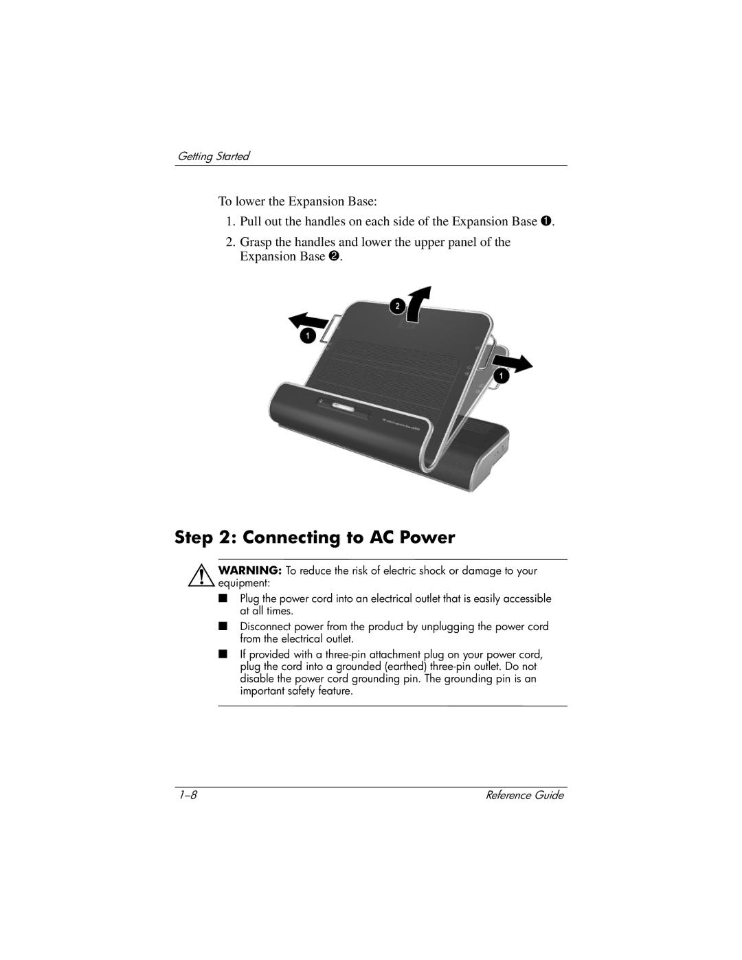 HP 3080US, 3016US, 3017CL, 3015US, 3018CL, 3015CA, 3005US, 3008CL, 3020US, 3019CL, 3028CL, 3050US, 3077WM manual Connecting to AC Power 