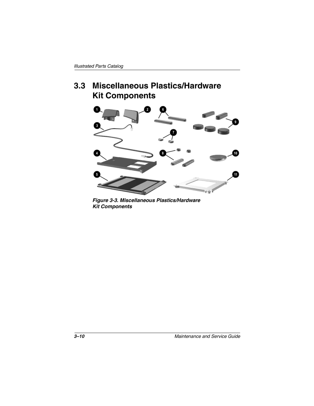 HP 3019CL, 3016US, 3017CL, 3015US, 3018CL, 3015CA, 3005US, 3008CL, 3020US, 3028CL Miscellaneous Plastics/Hardware Kit Components 