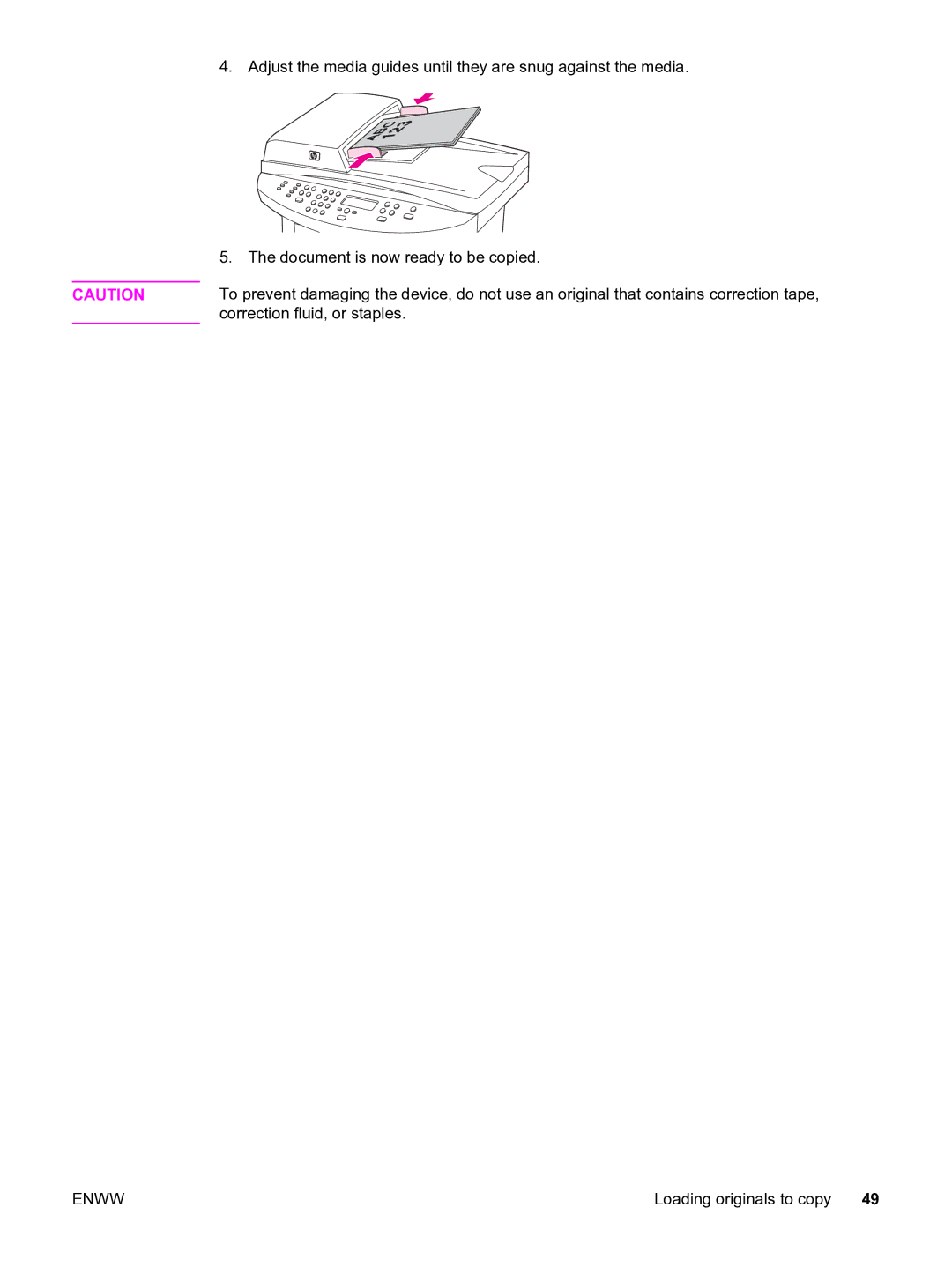 HP 3020 manual Loading originals to copy 