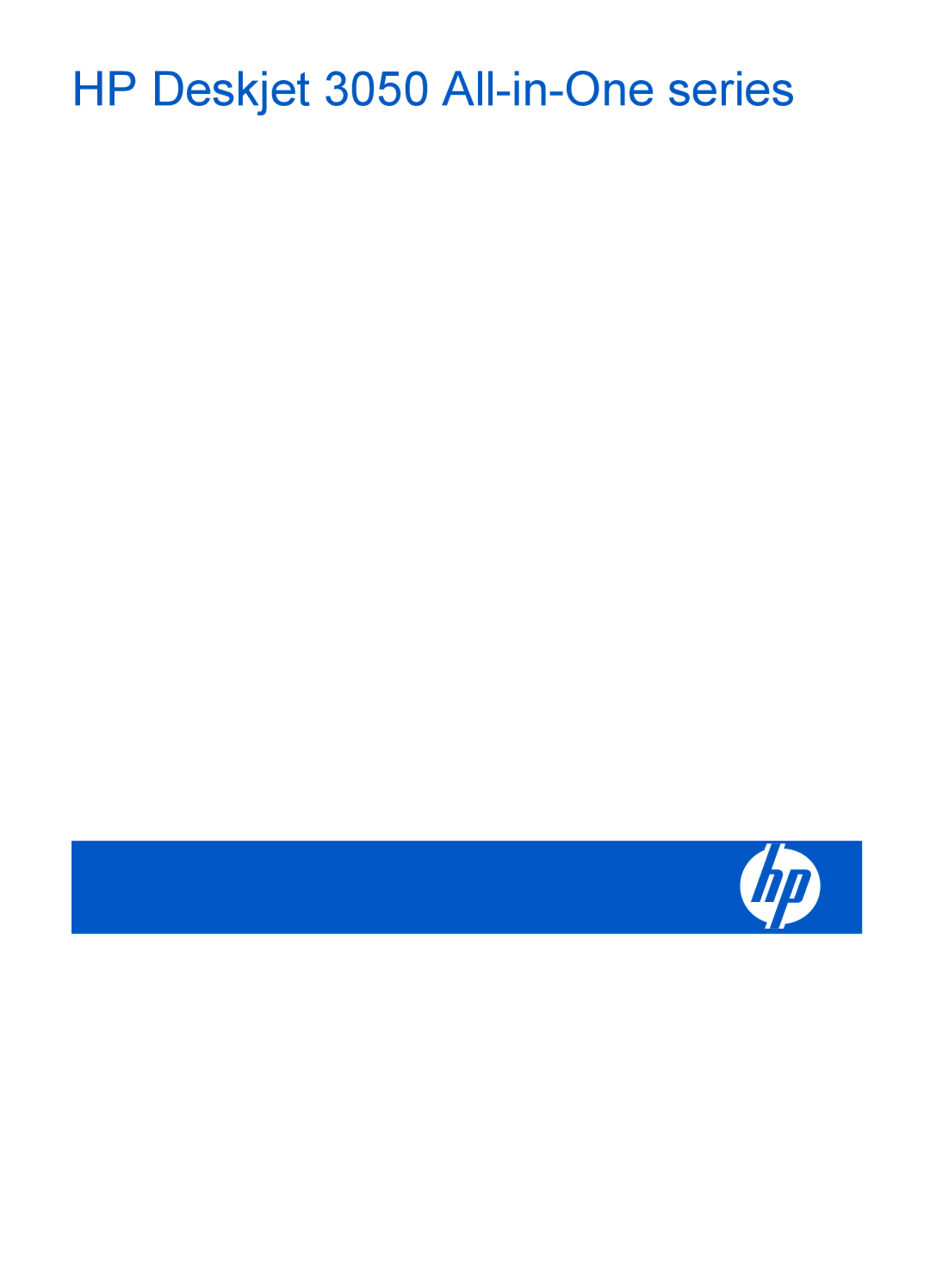 HP 3050 J610A CH376A#B1H manual HP Deskjet 3050 All-in-One series 