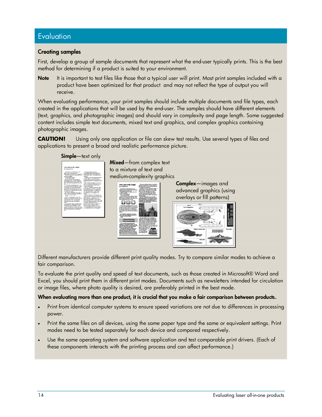 HP 3050 manual Creating samples 