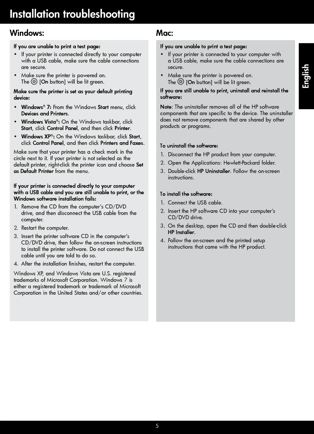 HP 3050 - J610a, 3054 - J610a manual Installation troubleshooting 