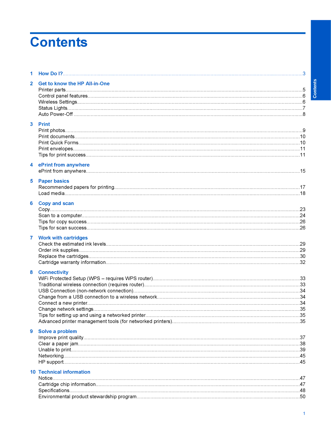 HP 3070 B611 manual Contents 