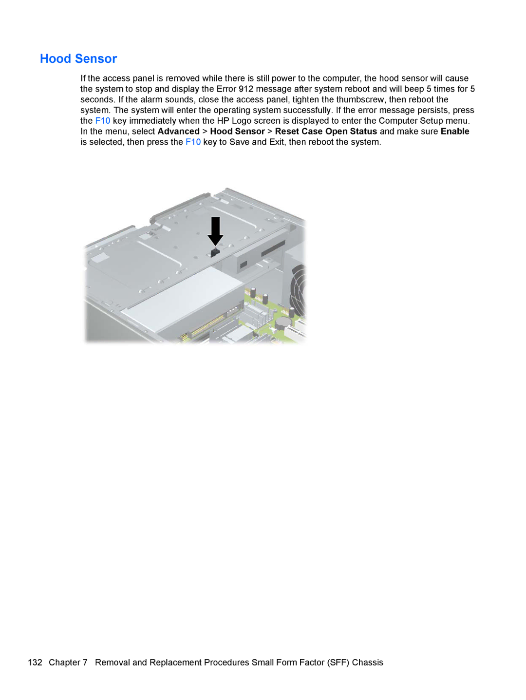 HP 3080 manual Hood Sensor 