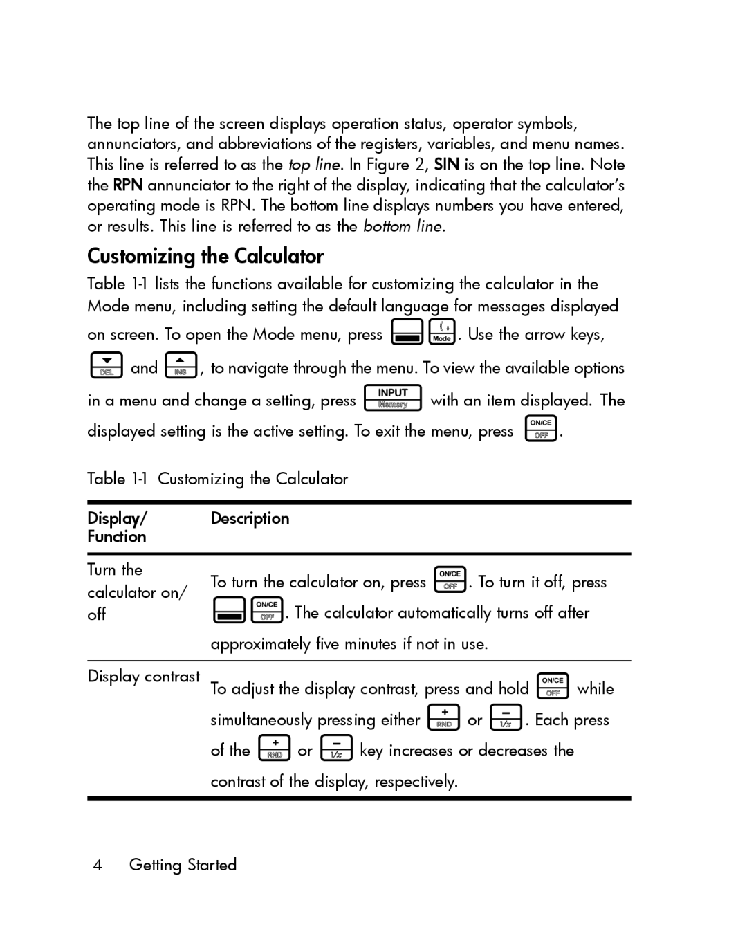 HP 30b Professional manual Customizing the Calculator 