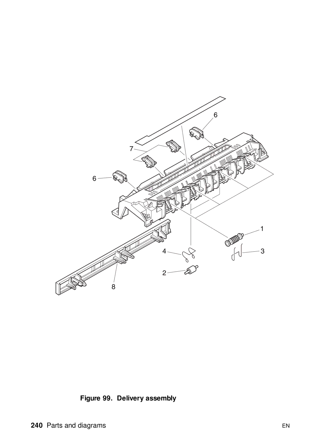 HP 3100, 3150 manual Delivery assembly 