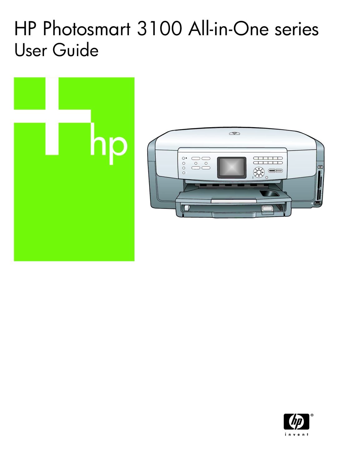 HP manual HP Photosmart 3100 All-in-One series 