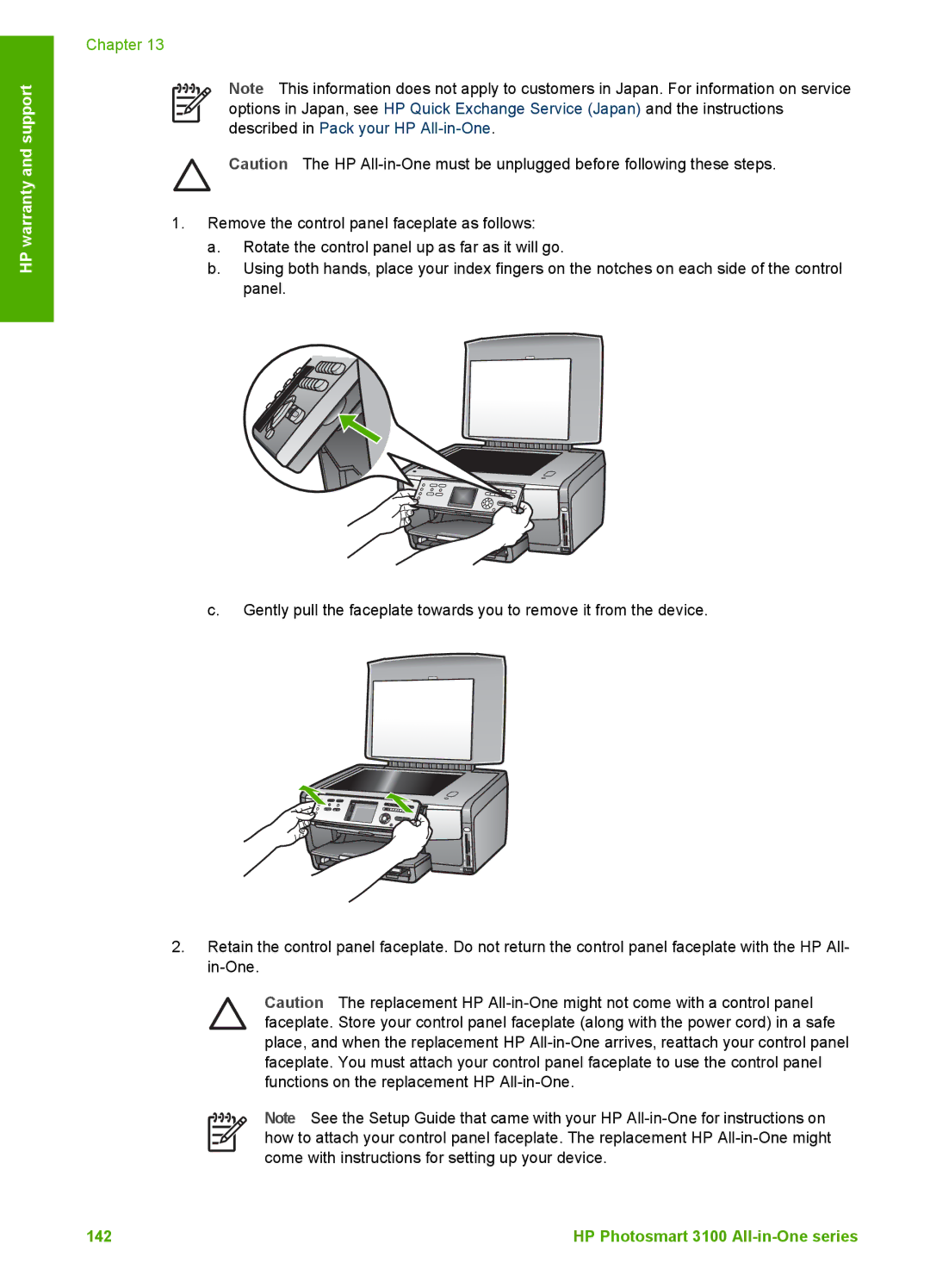 HP 3100 manual 142 