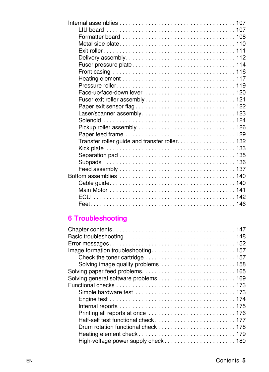 HP 3100 manual Troubleshooting 