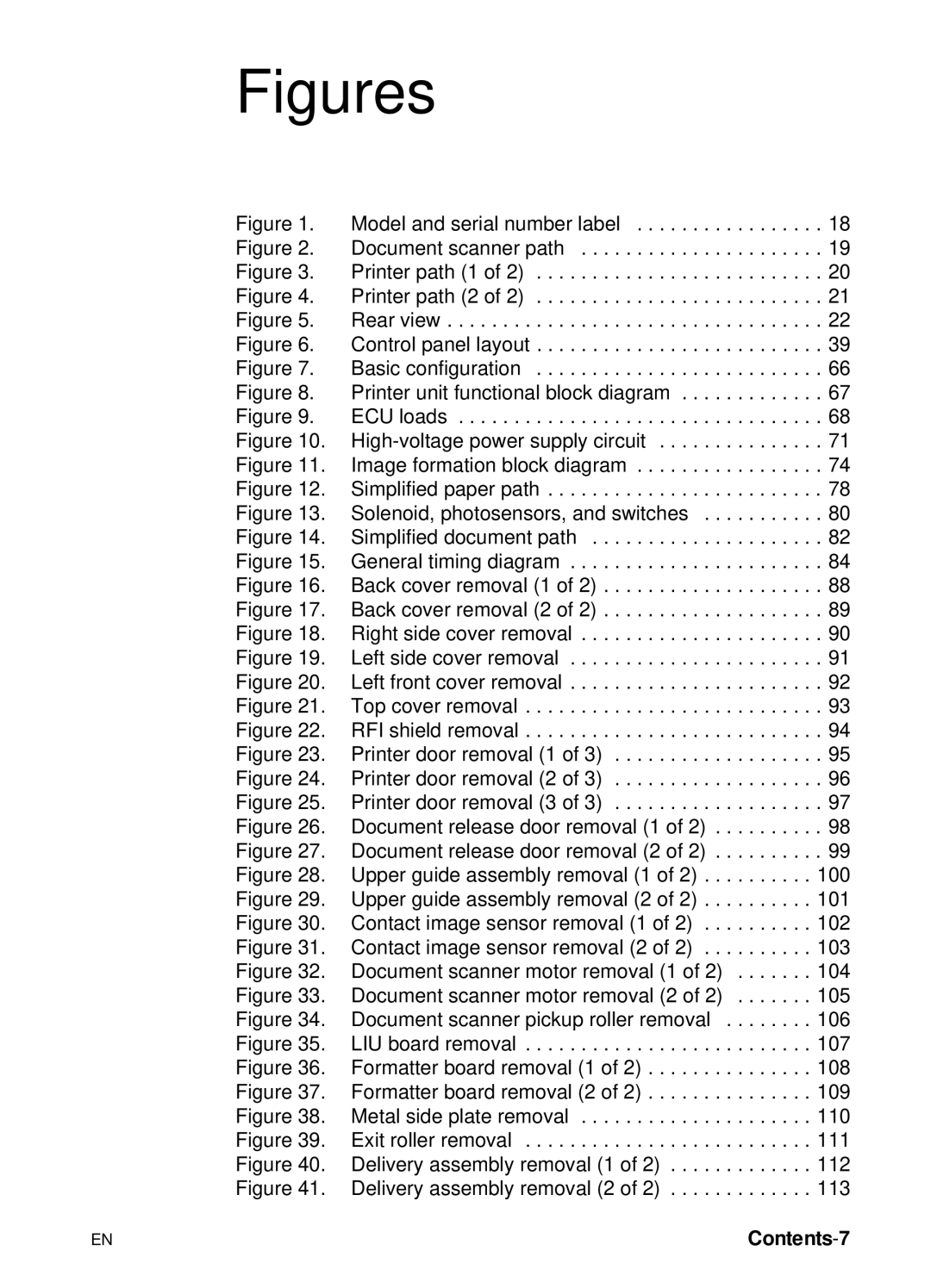 HP 3100 manual Figures 