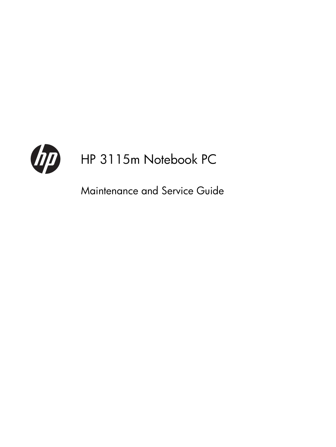 HP 3115m B2C43UT 11.6 B2C43UT#ABA manual HP 3115m Notebook PC 