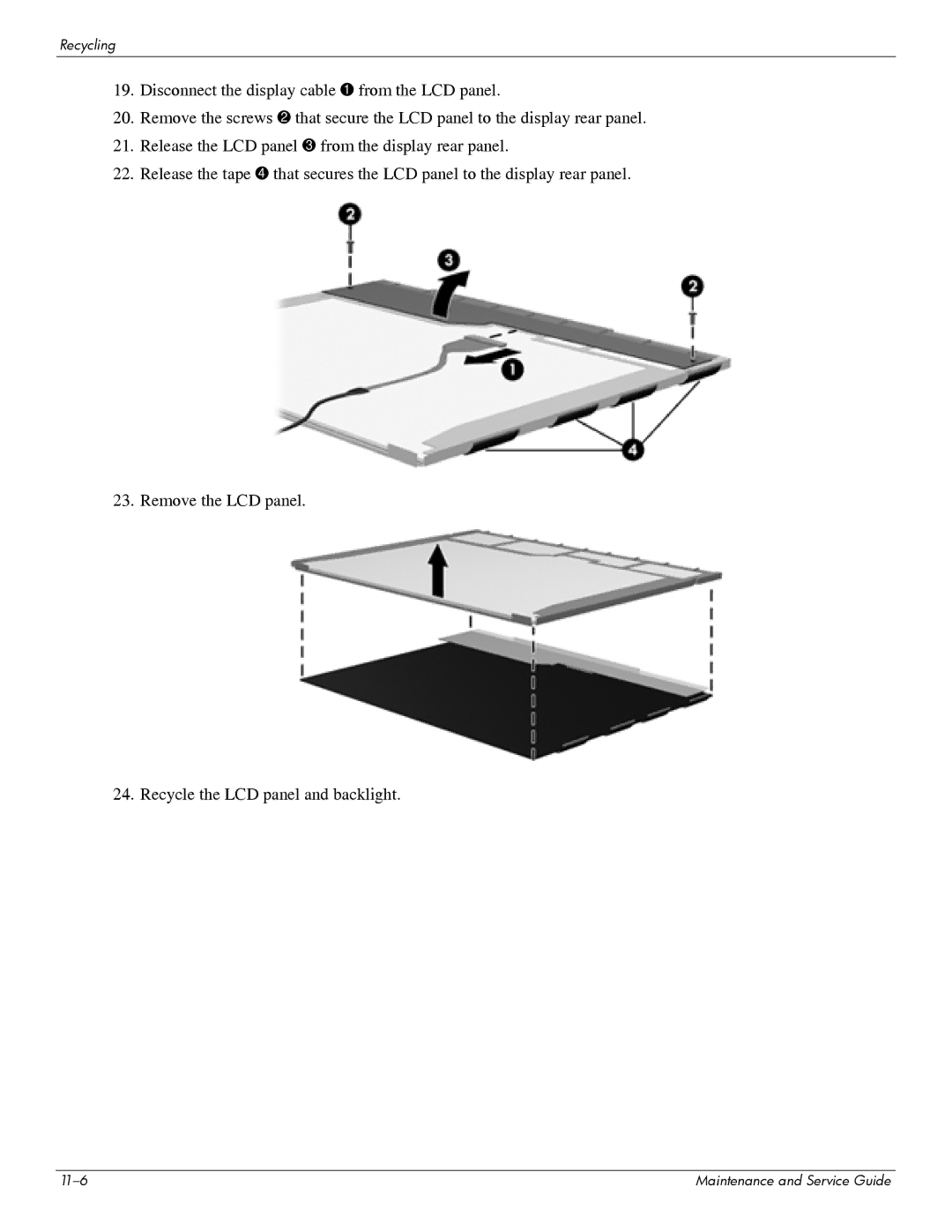 HP 311c-1070EF manual 11-6 