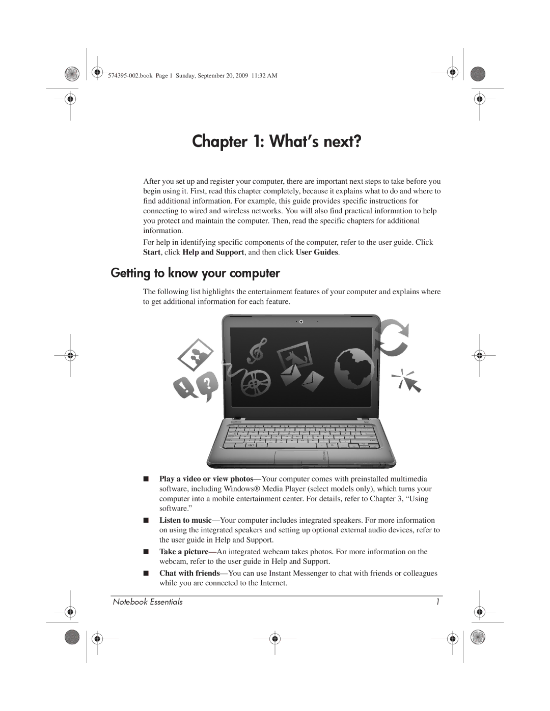 HP 311c-1070EF, 311c-1140EI manual What’s next?, Getting to know your computer 