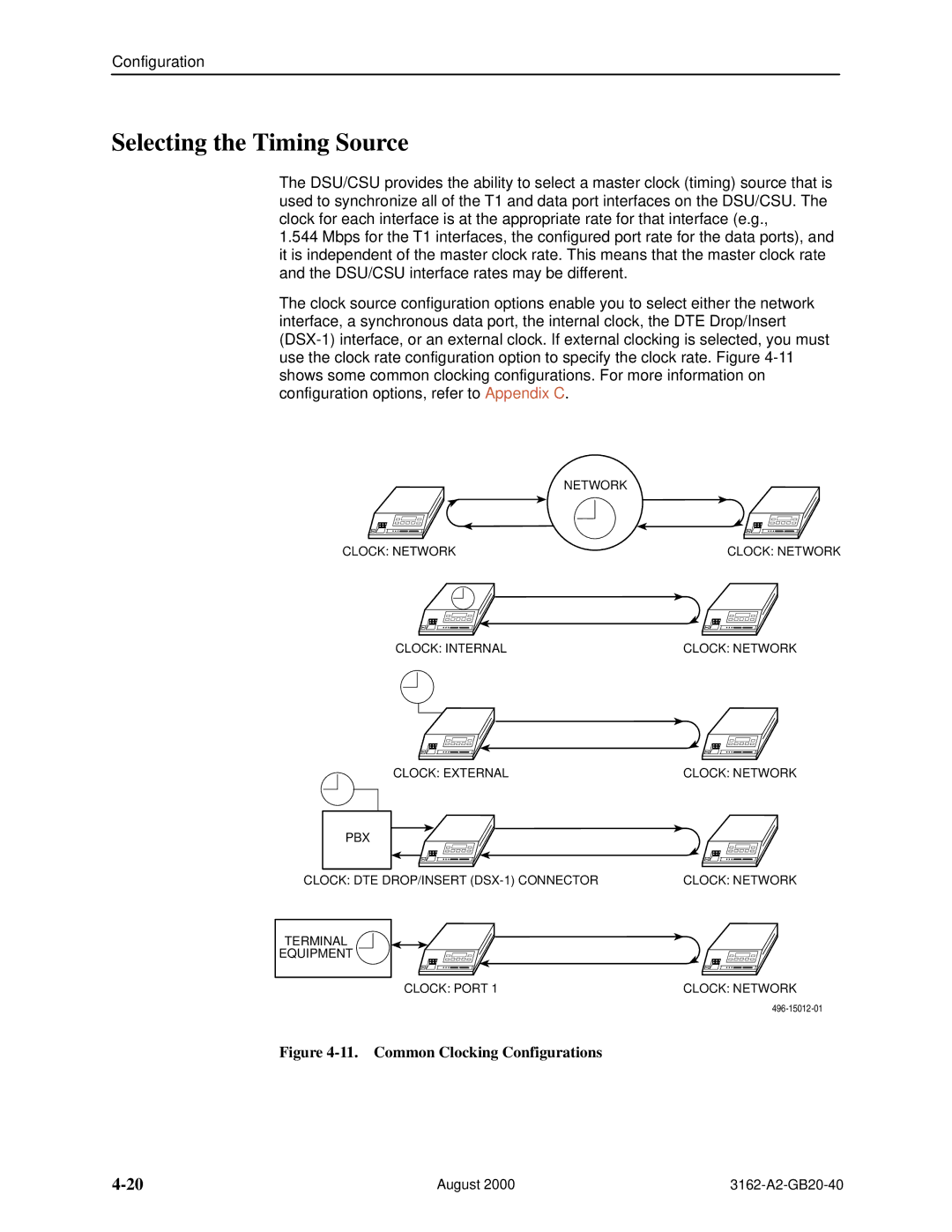 HP 3162 manual Selecting the Timing Source, Common Clocking Configurations 