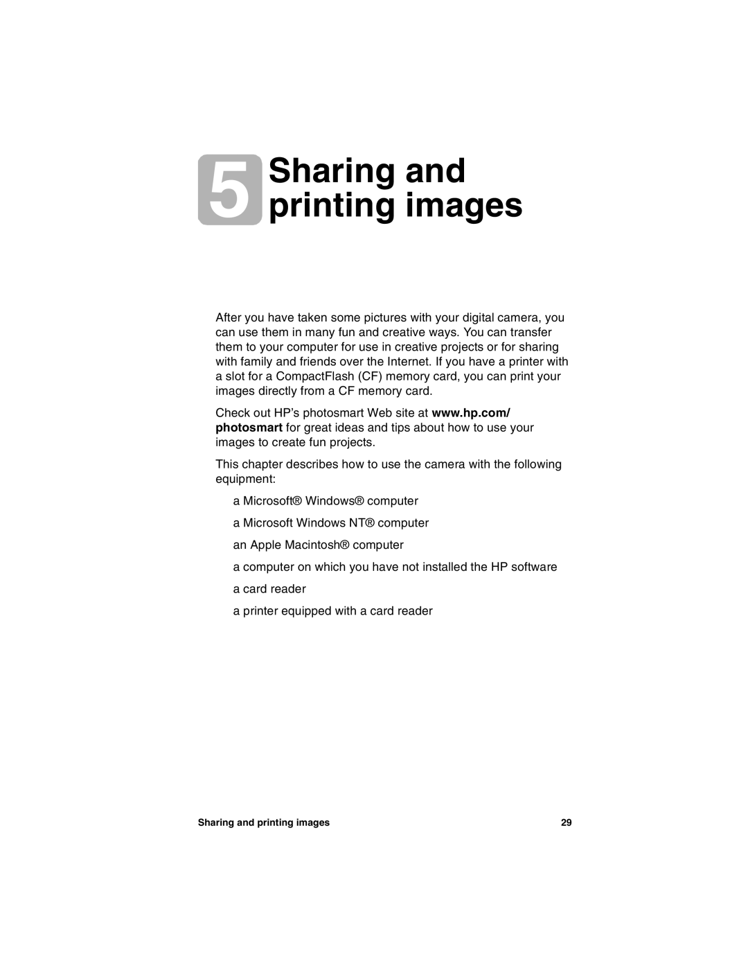 HP 318 manual Sharing and printing images 